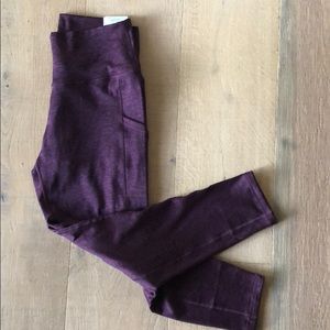 Burgundy Fitness Leggings